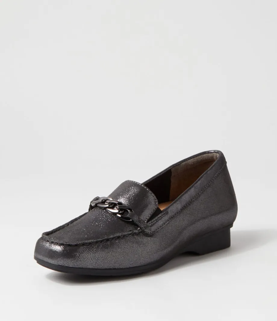 fenders_xf_pewter_powder_leather_loafers_1.webp Fenders Xf Pewter Powder Leather Loafers<ZIERA New