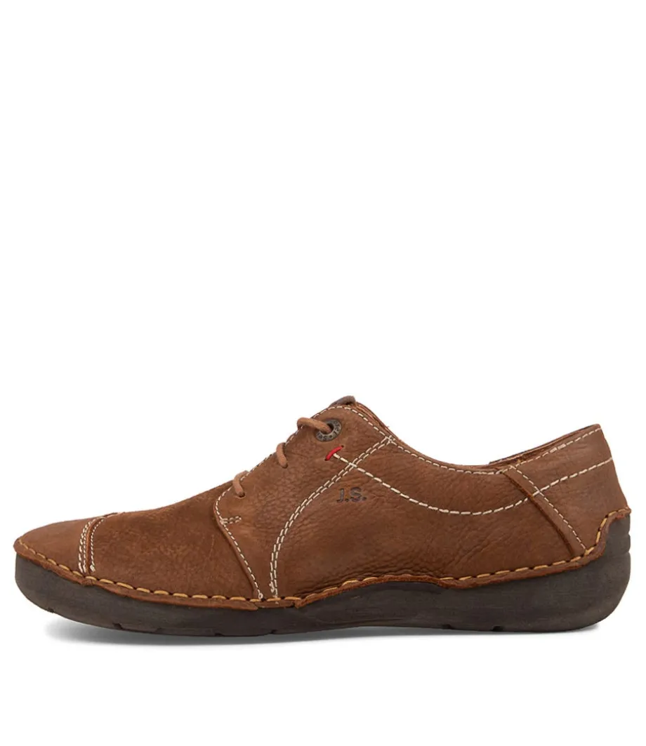 Fergey 20 Castagne Leather Sneakers<JOSEF SEIBEL Best Sale