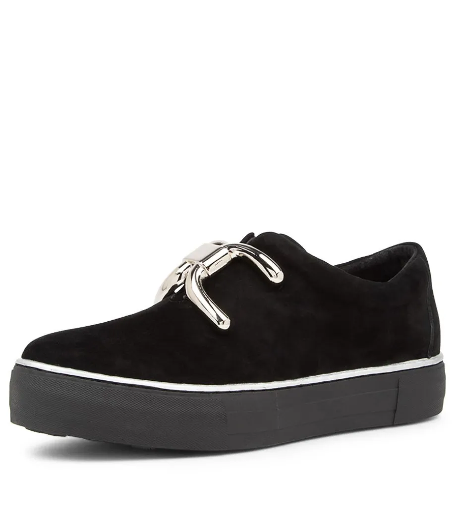 Filpy Black Suede Sneakers Black Sole<DJANGO & JULIETTE Best