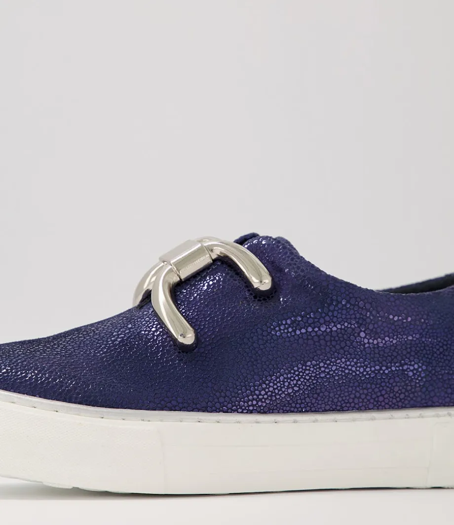 filpy_navy_speckle_leather_sneakers_5.webp Filpy Navy Speckle Leather Sneakers<DJANGO & JULIETTE Clearance