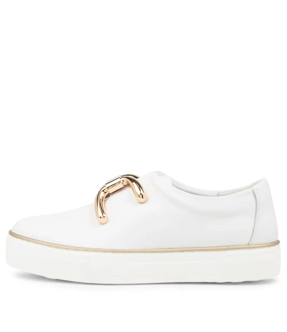 Filpy White Leather Sneakers<DJANGO & JULIETTE Flash Sale