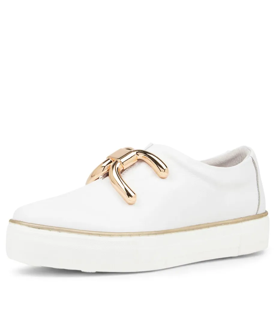 Filpy White Leather Sneakers<DJANGO & JULIETTE Flash Sale