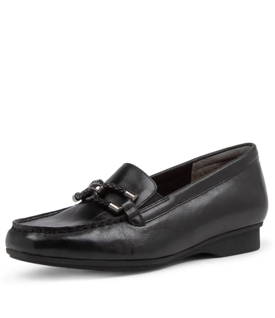 Flossys Xf Black Leather Loafers<ZIERA Flash Sale