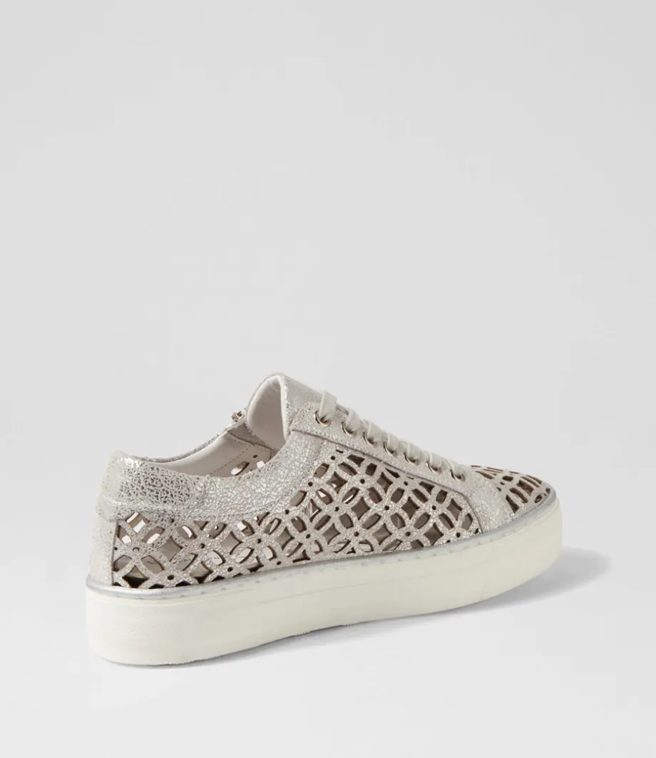 flynng_silver_crackle_white_leather_sneakers_2.webp Flynng Silver Crackle White Leather Sneakers<DJANGO & JULIETTE Store