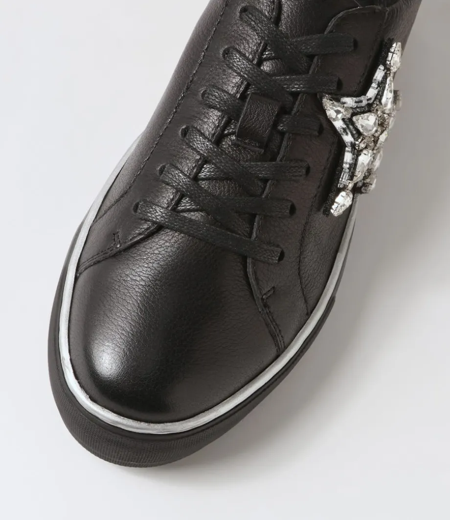 foxxie_black_silver_leather_jewels_sneakers_3.webp Foxxie Black Silver Leather Jewels Sneakers<DJANGO & JULIETTE Cheap