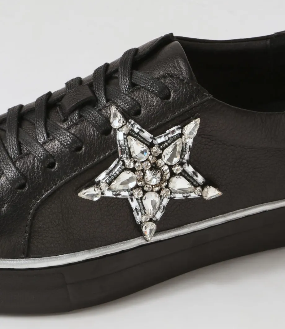 foxxie_black_silver_leather_jewels_sneakers_4.webp Foxxie Black Silver Leather Jewels Sneakers<DJANGO & JULIETTE Cheap