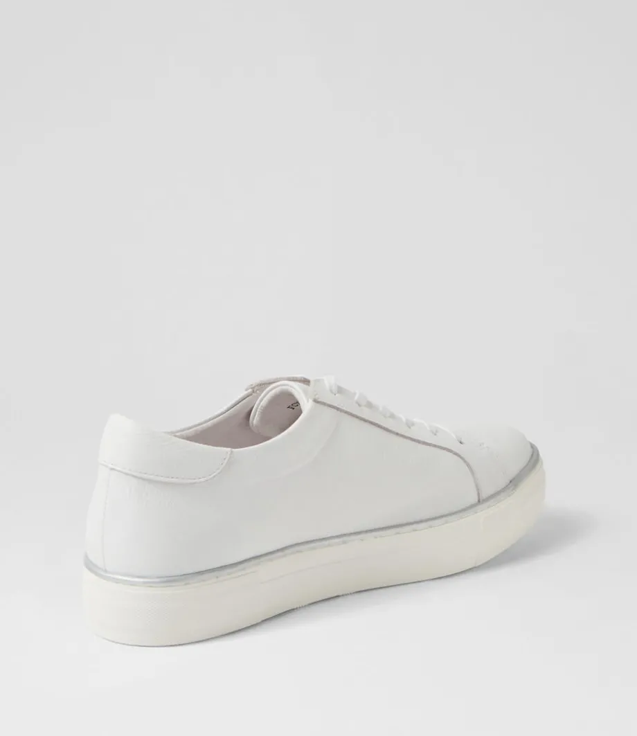 foxxie_white_silver_leather_jewels_sneakers_2.webp Foxxie White Silver Leather Jewels Sneakers<DJANGO & JULIETTE Clearance