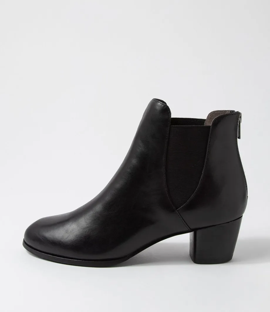 Gadore W Black Leather Chelsea Boots<ZIERA Hot