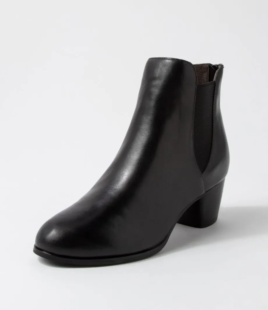 Gadore W Black Leather Chelsea Boots<ZIERA Hot