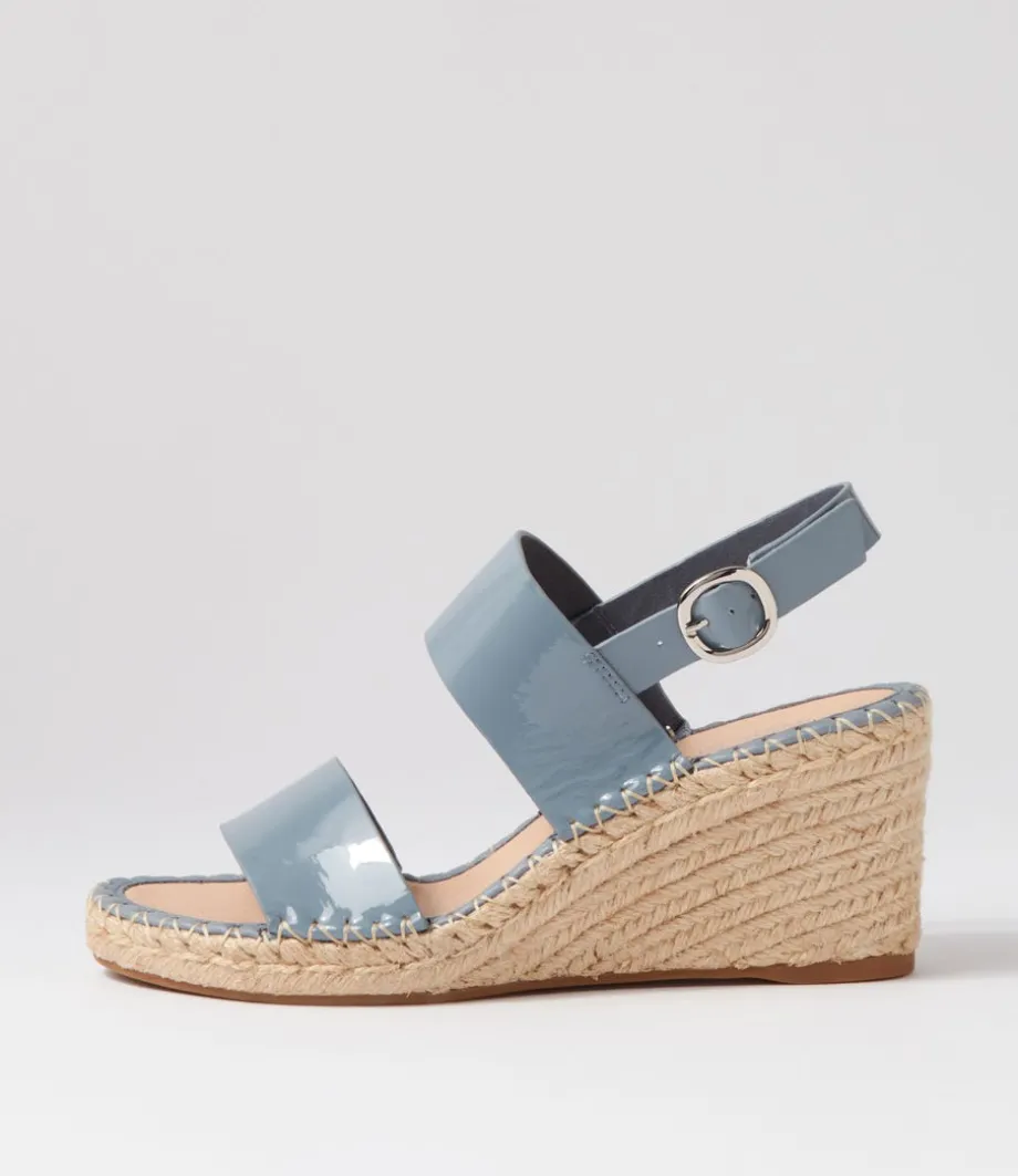 Gaga Denim Patent Leather Espadrilles<TOP END Hot
