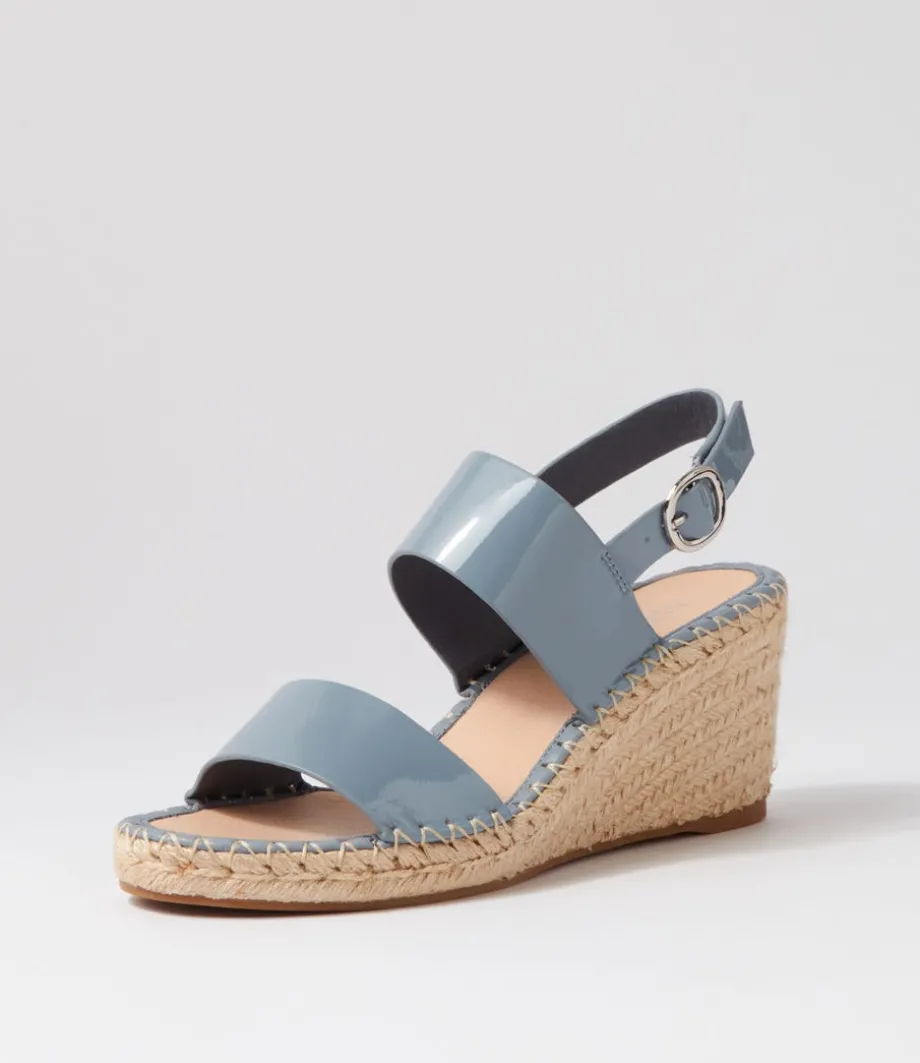 Gaga Denim Patent Leather Espadrilles<TOP END Hot