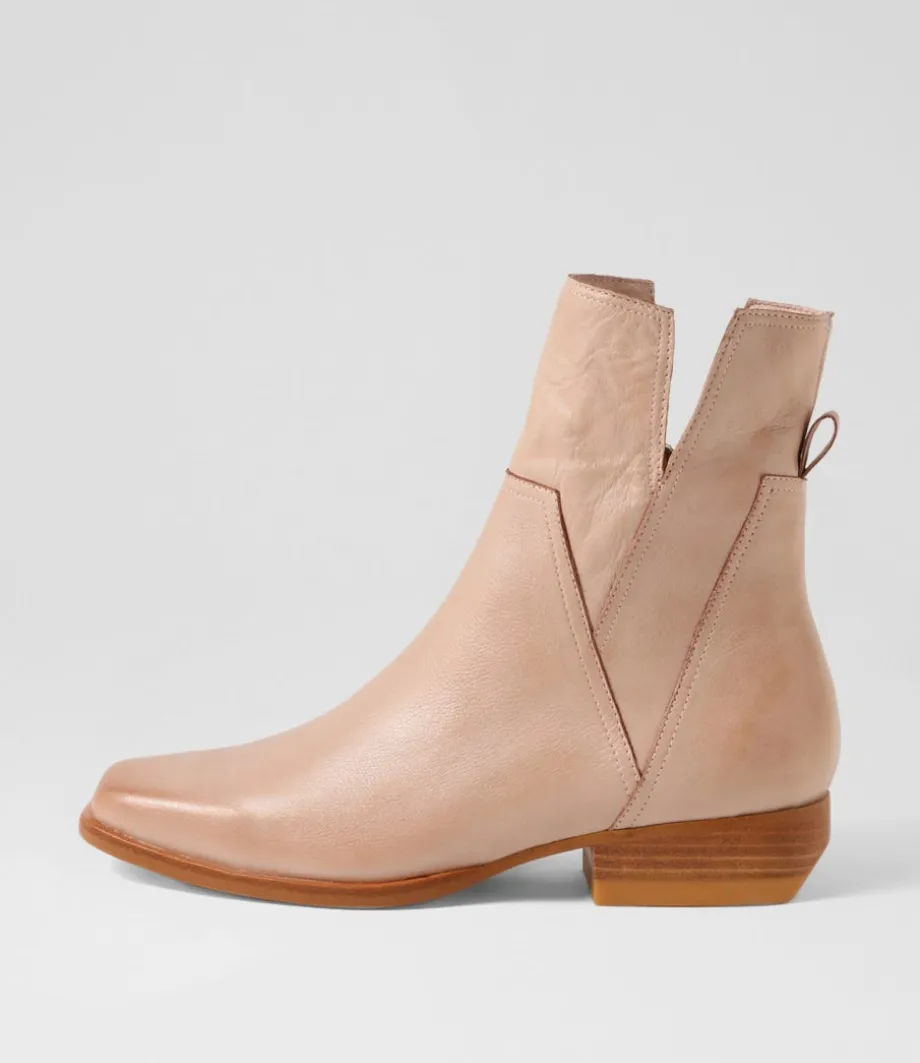 Gaines Cafe Leather Ankle Boots<TOP END Best