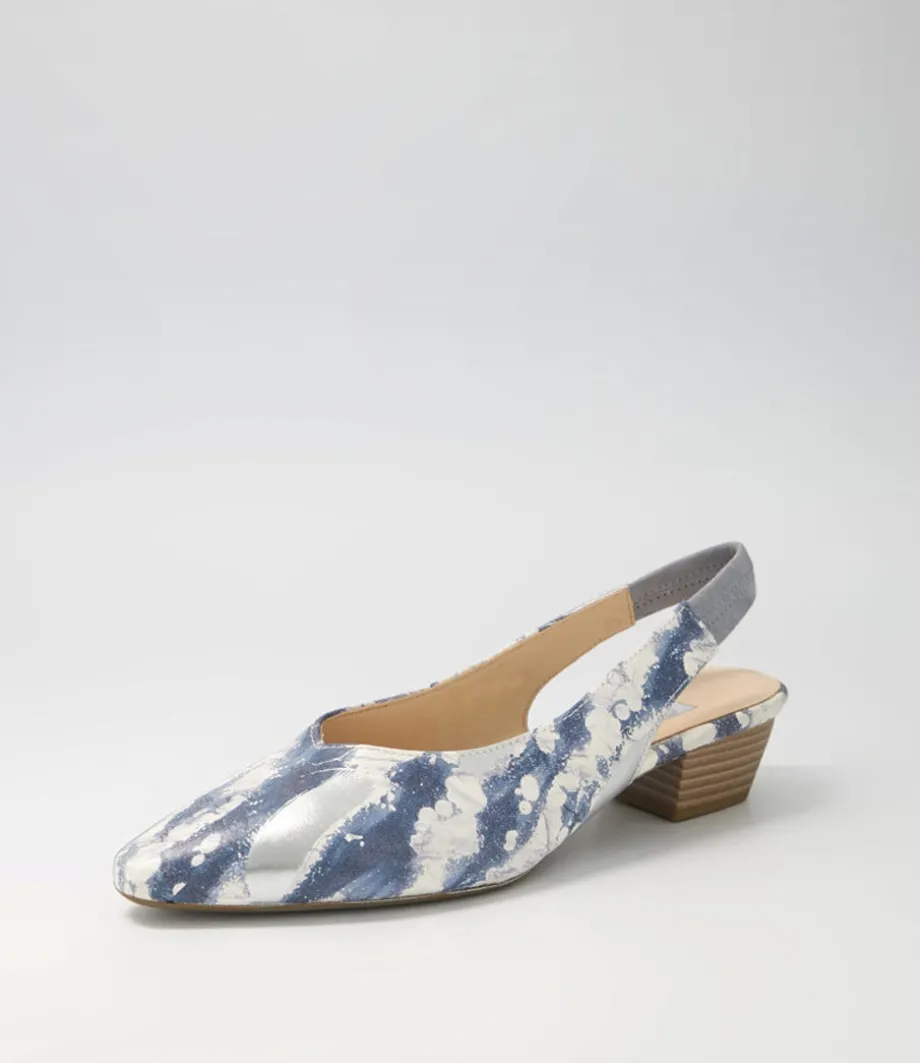 Gracie Nautic Aquamarine Suede Heels<GABOR Flash Sale