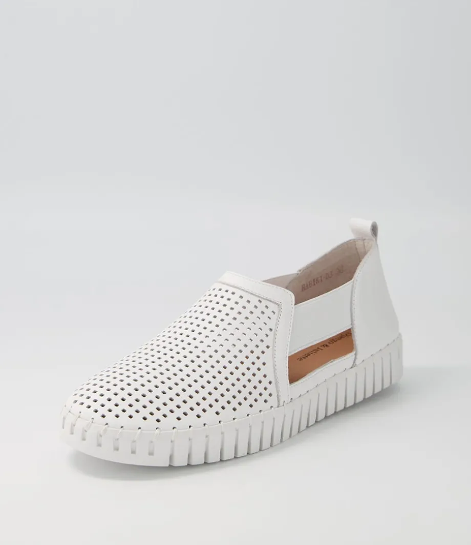 Habiki White Leather Sneakers<DJANGO & JULIETTE Discount