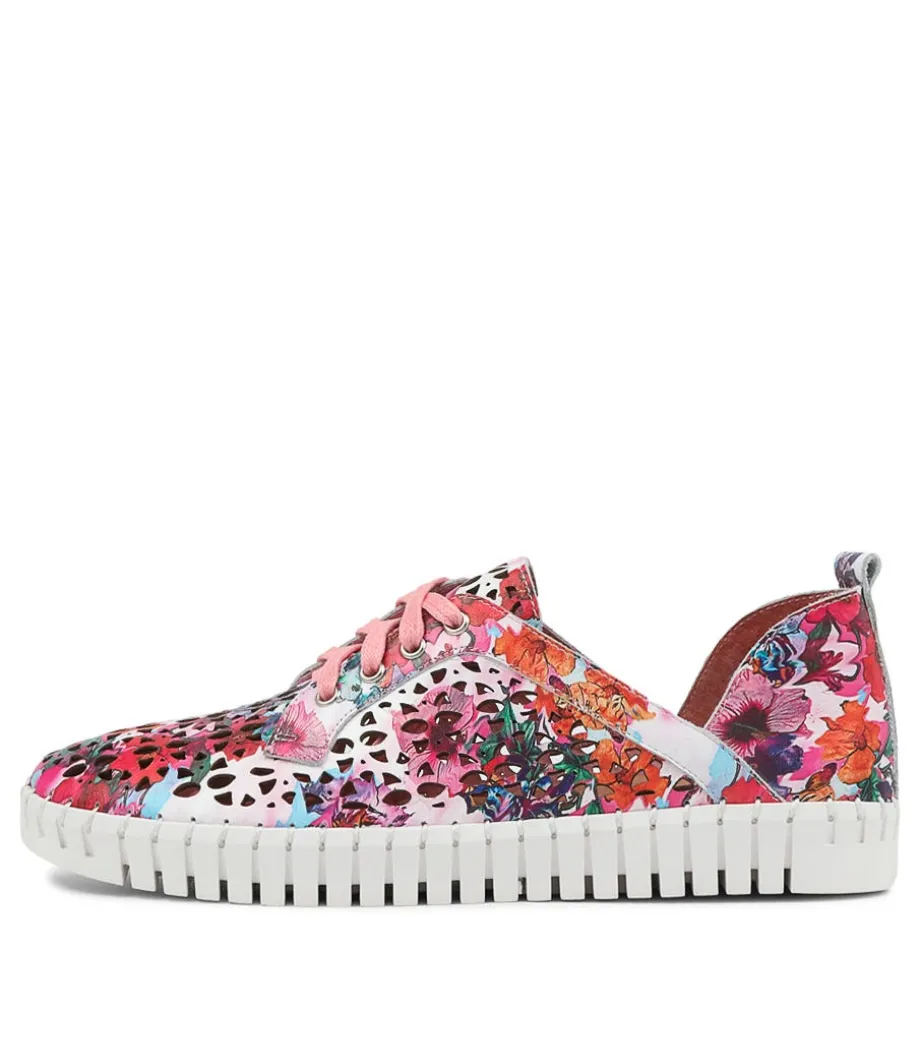 Haifa Poppy Print Leather Sneakers Ws<DJANGO & JULIETTE Best