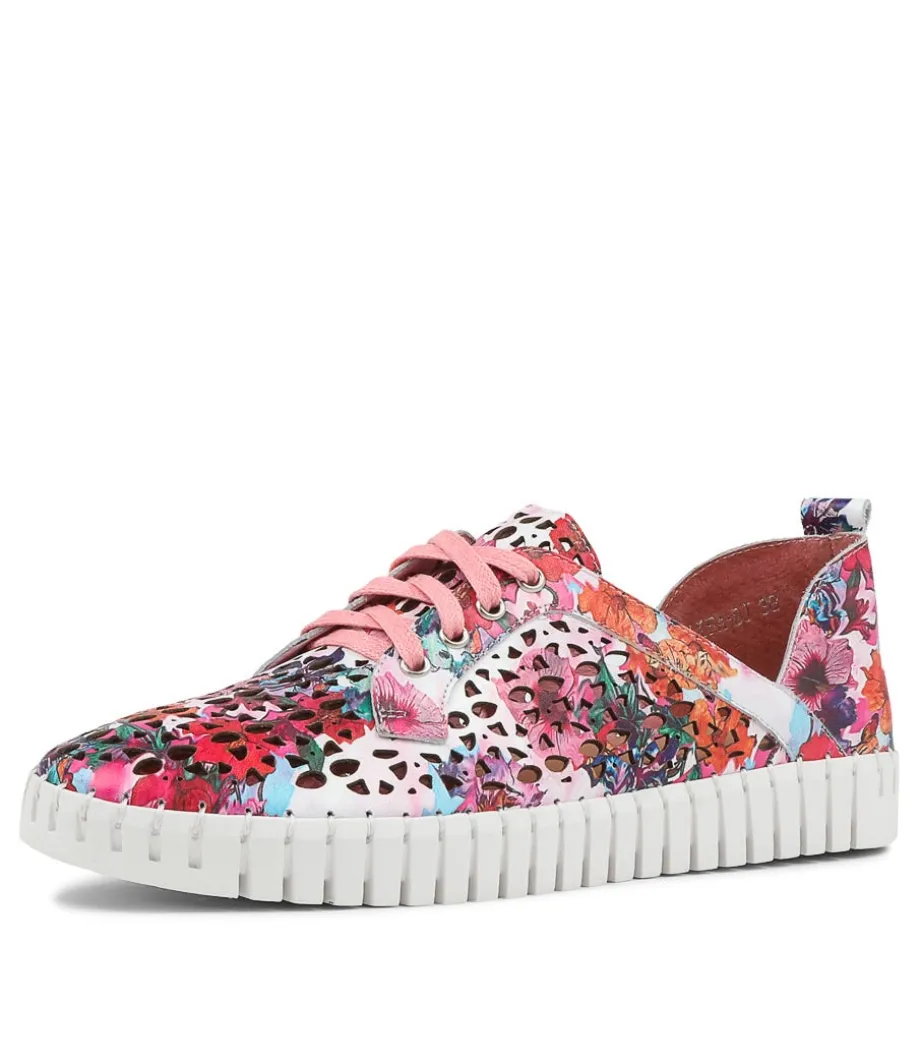 Haifa Poppy Print Leather Sneakers Ws<DJANGO & JULIETTE Best