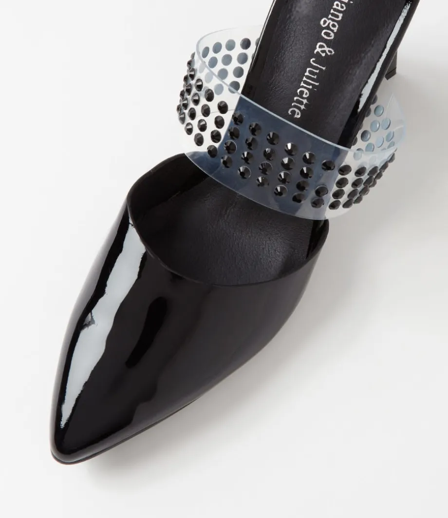 hallams_black_patent_leather_heels_3.webp Hallams Black Patent Leather Heels<DJANGO & JULIETTE Clearance