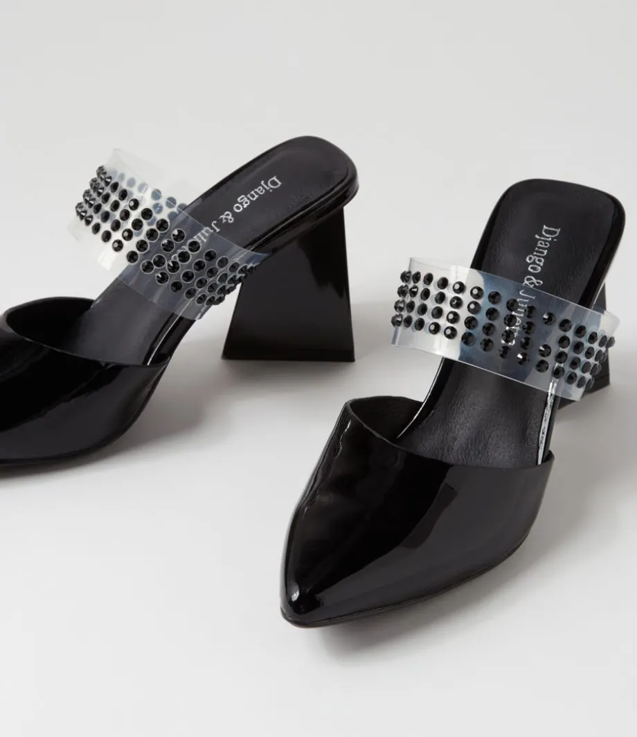 hallams_black_patent_leather_heels_4.webp Hallams Black Patent Leather Heels<DJANGO & JULIETTE Clearance
