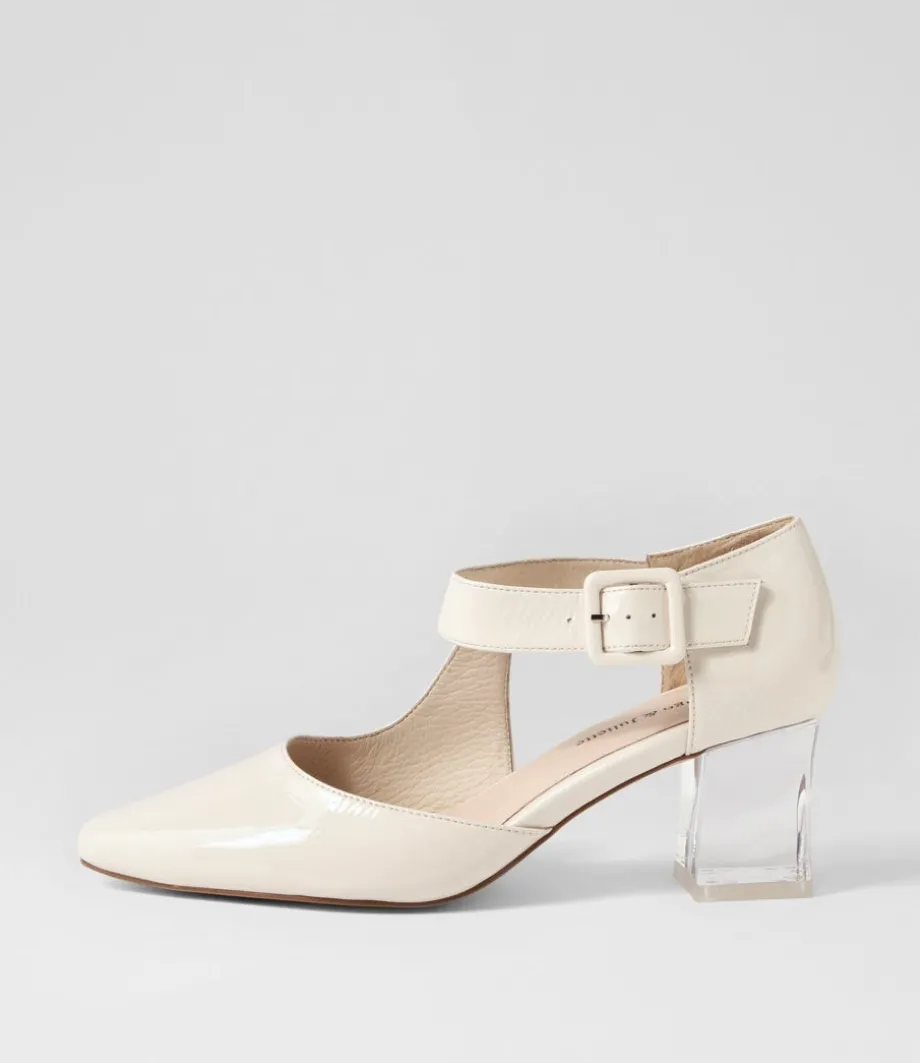 Happie Ivory Patent Leather Heels<DJANGO & JULIETTE Store