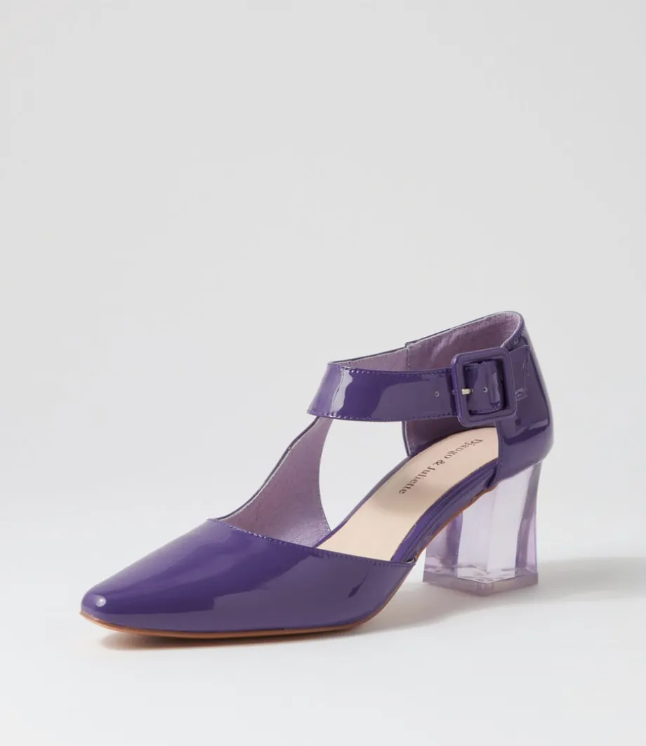 happie_purple_patent_leather_heels_1.webp Happie Purple Patent Leather Heels<DJANGO & JULIETTE Store