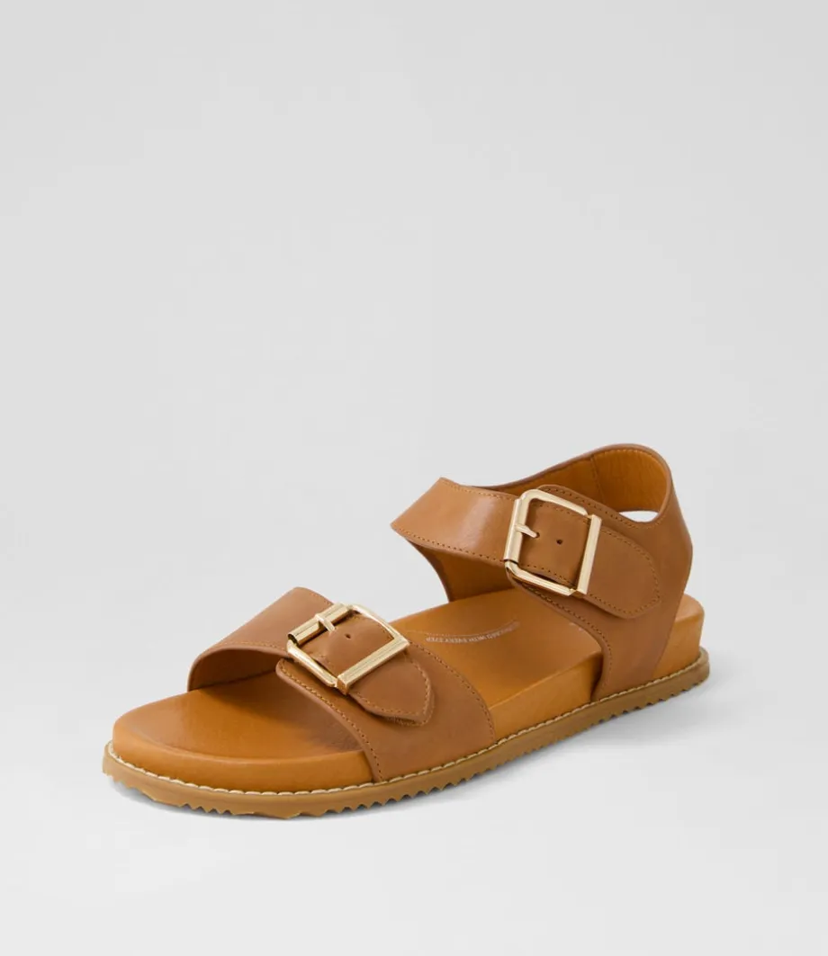 Hastice W Tan Leather Sandals<ZIERA Hot