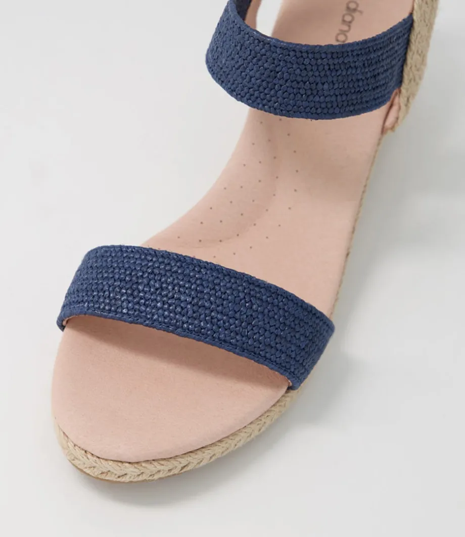 havan_navy_weave_elastic_espadrilles_3.webp Havan Navy Weave Elastic Espadrilles<DIANA FERRARI Best