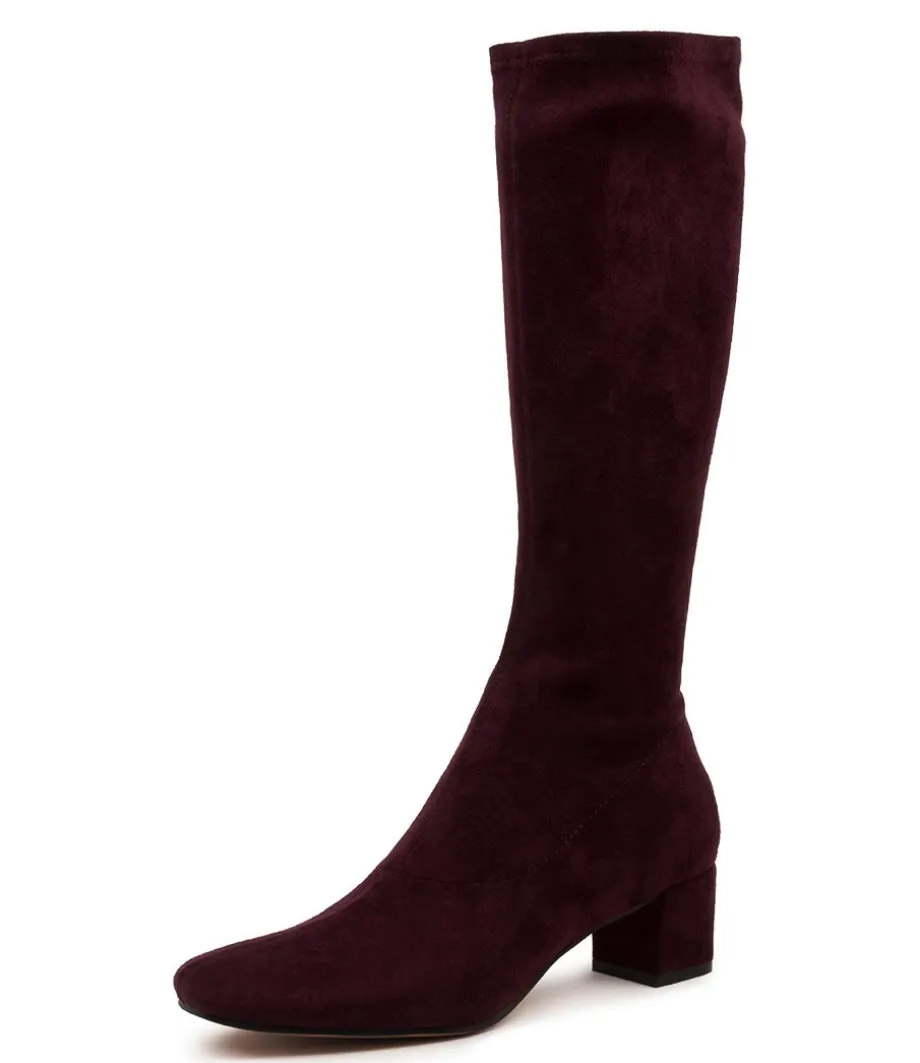 Hayleys Mulberry Stretch Microsuede<DJANGO & JULIETTE Cheap