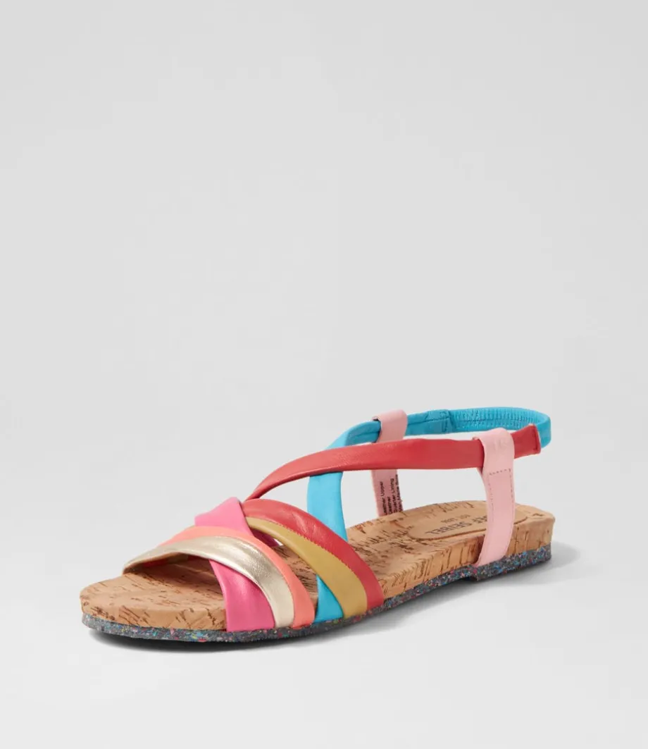 Henriette 3 Multicolor Leather Sandals<JOSEF SEIBEL Outlet