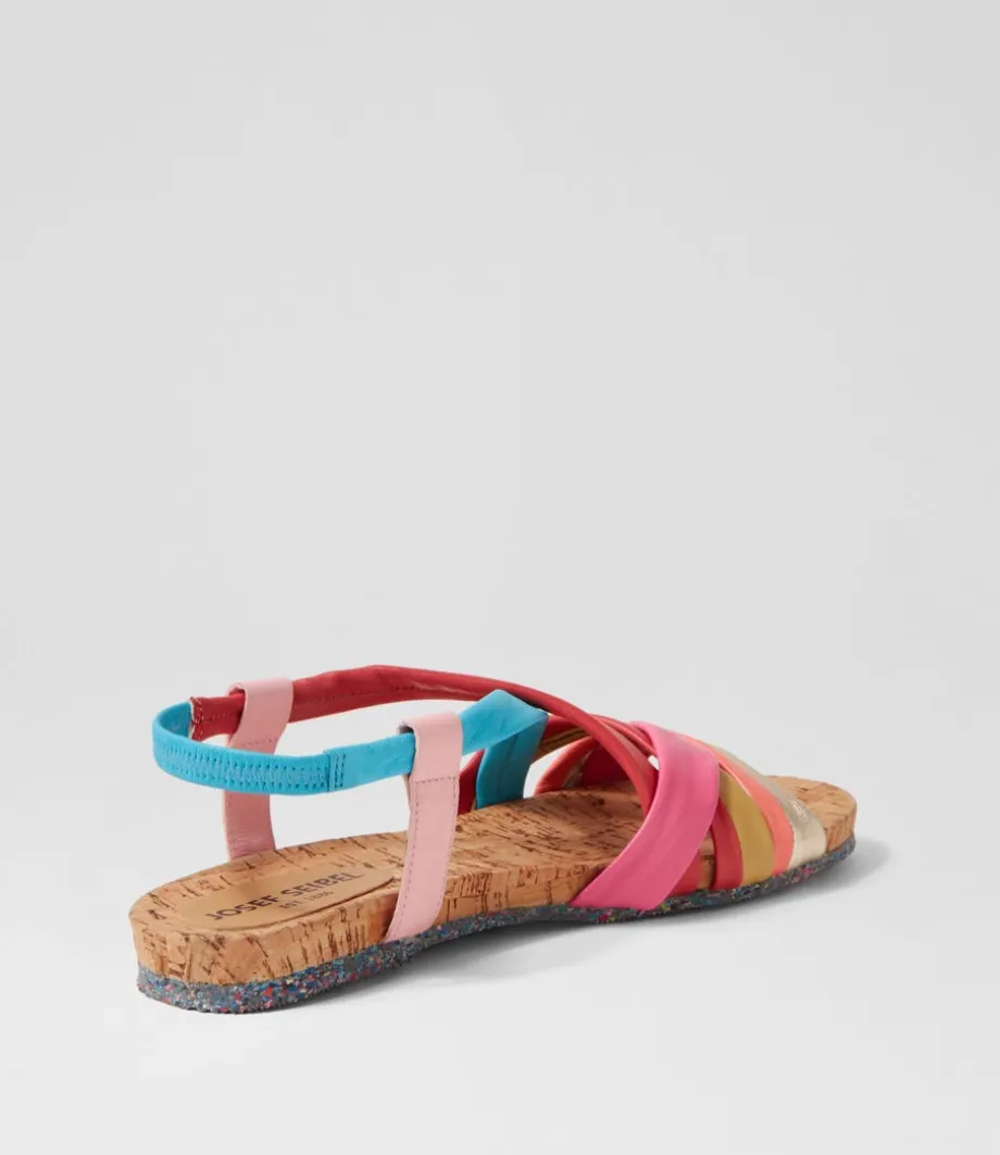 henriette__multicolor_leather_sandals_2.webp Henriette 3 Multicolor Leather Sandals<JOSEF SEIBEL Outlet