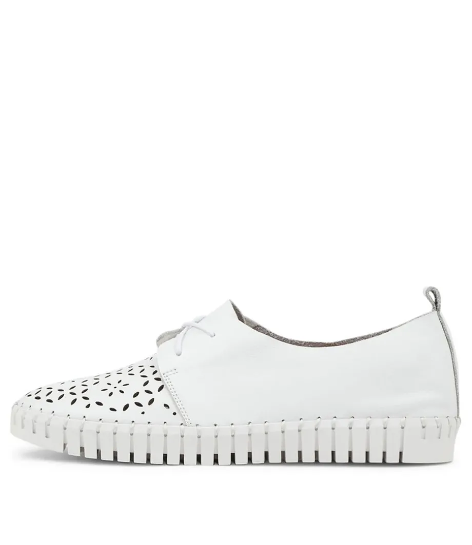 Hexter White Leather Sneakers Ws<DJANGO & JULIETTE Cheap