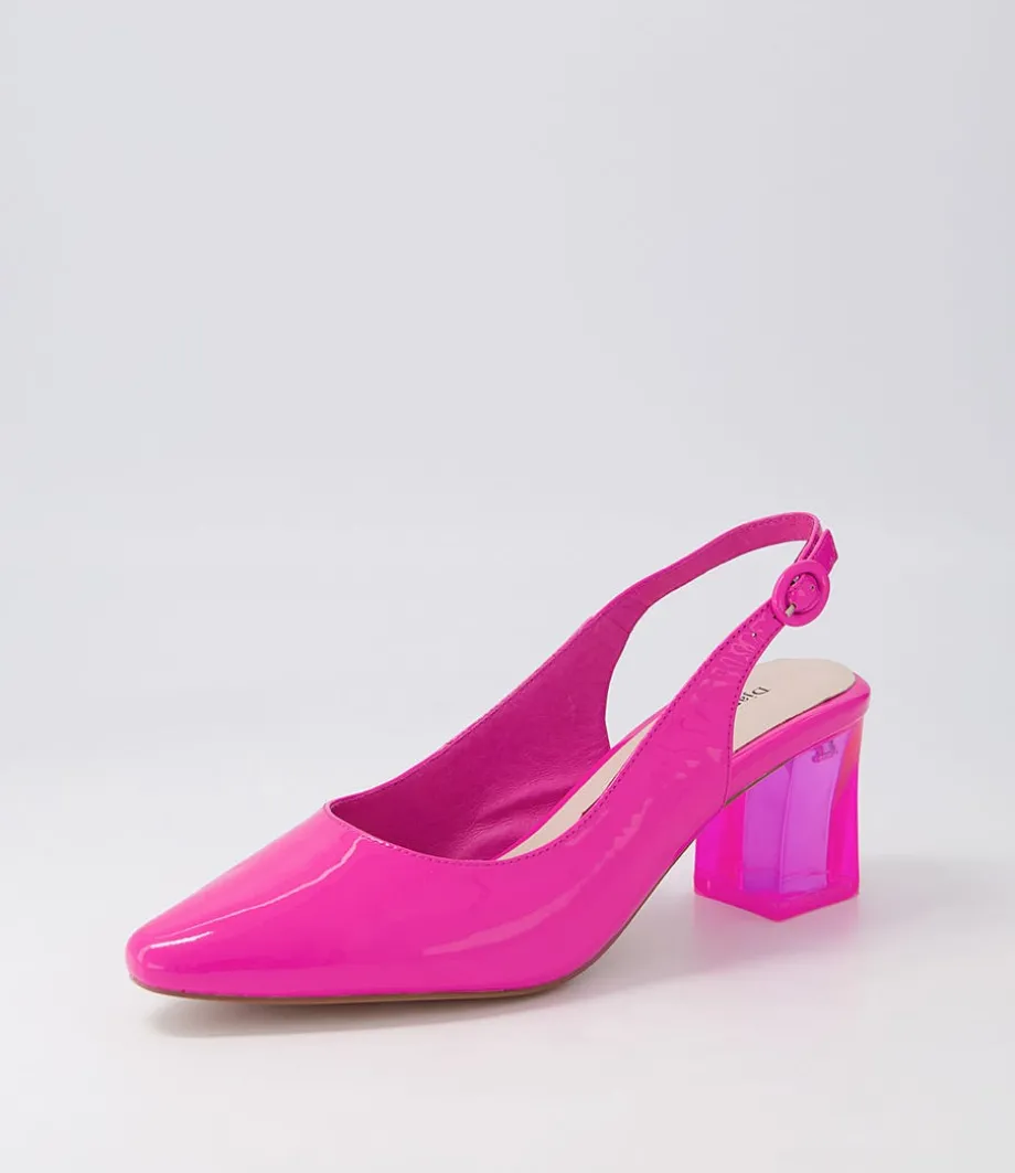 hinnis_hot_pink_patent_leather_heels_1.webp Hinnis Hot Pink Patent Leather Heels<DJANGO & JULIETTE New