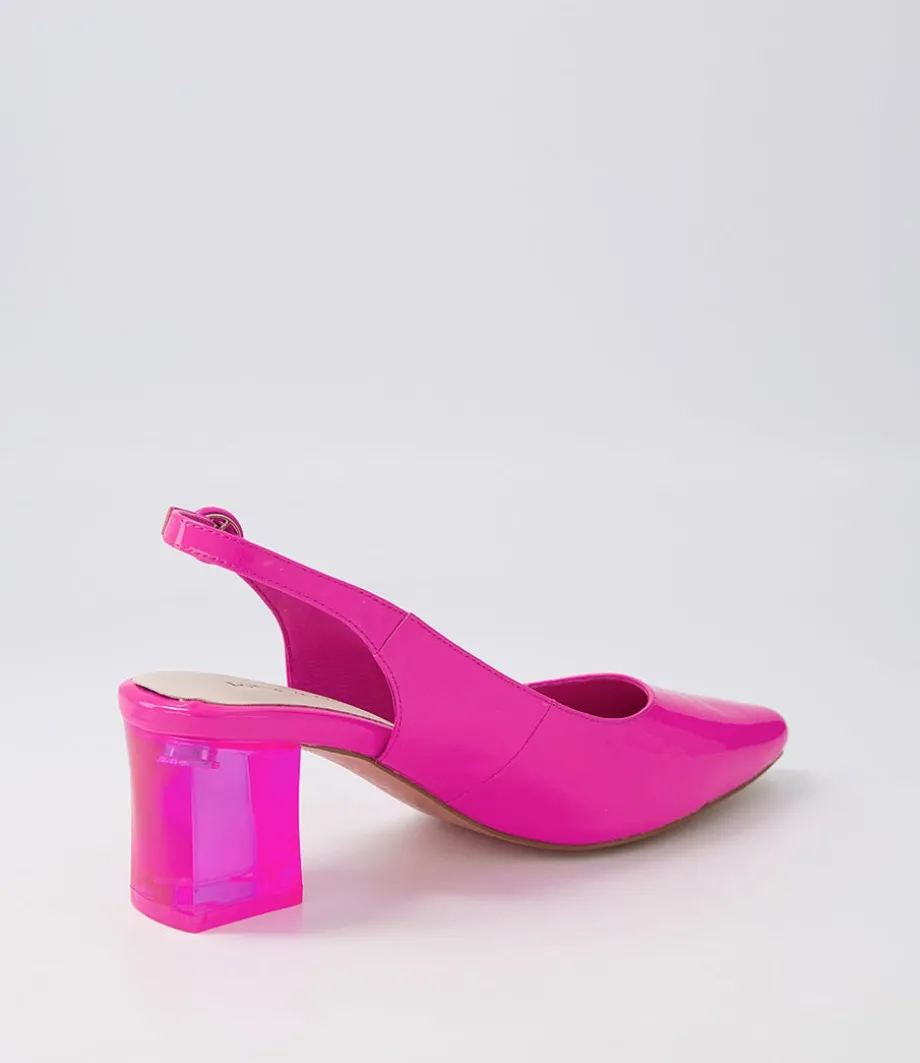 hinnis_hot_pink_patent_leather_heels_2.webp Hinnis Hot Pink Patent Leather Heels<DJANGO & JULIETTE New