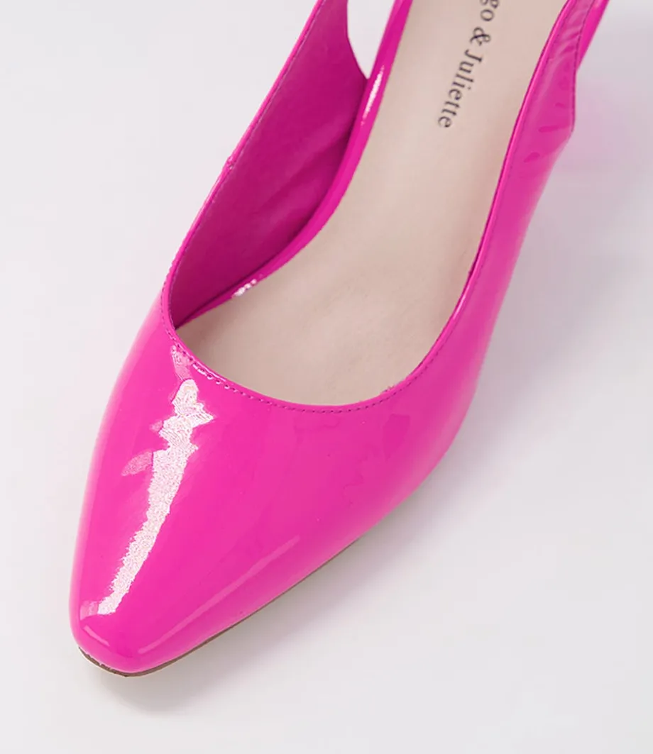 hinnis_hot_pink_patent_leather_heels_3.webp Hinnis Hot Pink Patent Leather Heels<DJANGO & JULIETTE New