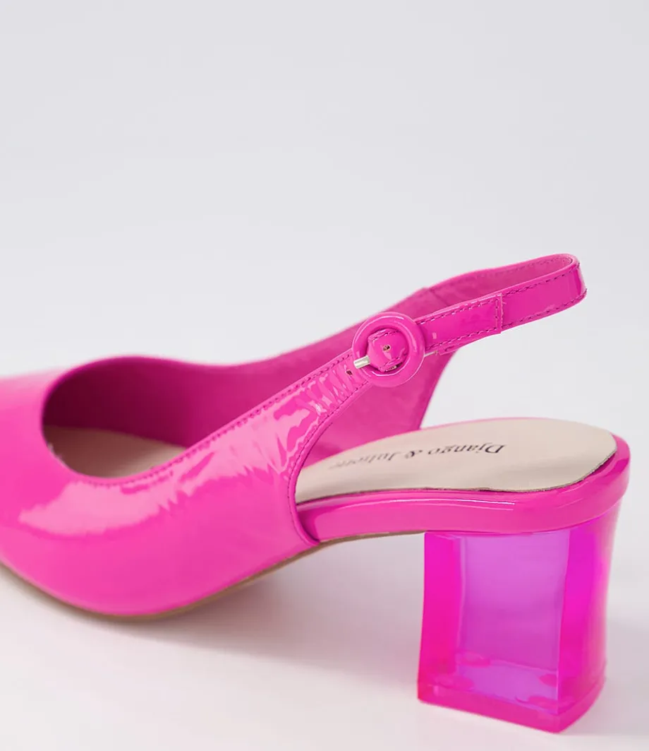 hinnis_hot_pink_patent_leather_heels_4.webp Hinnis Hot Pink Patent Leather Heels<DJANGO & JULIETTE New