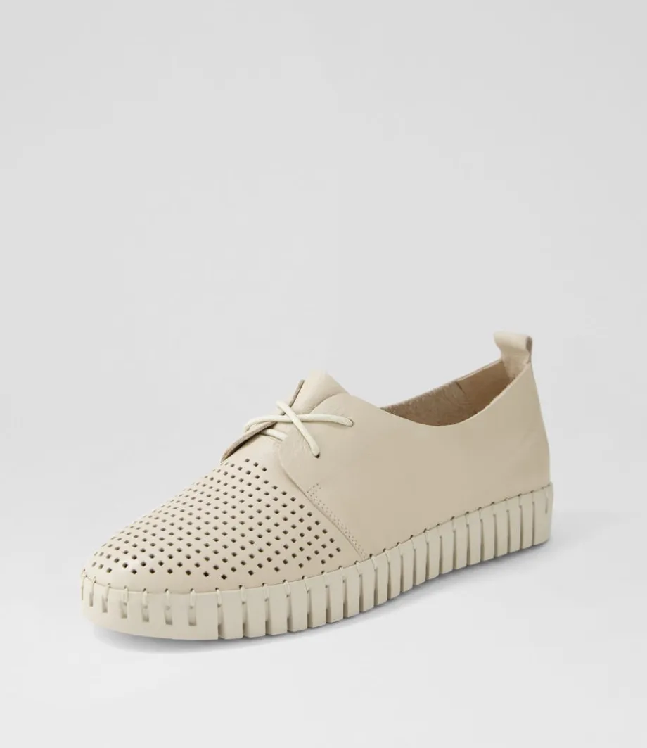 Huston Almond Leather Sneakers<DJANGO & JULIETTE Outlet