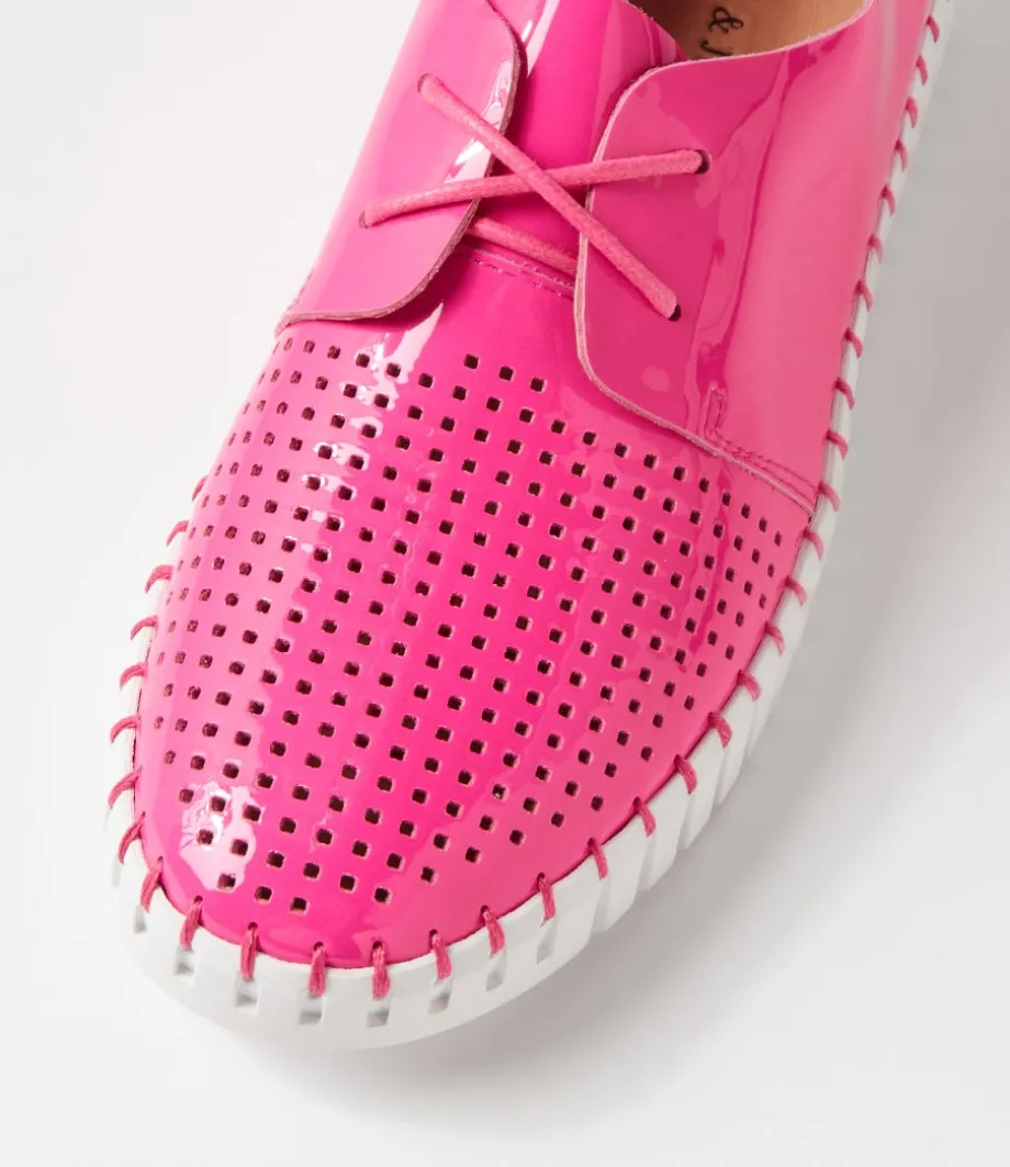 huston_hot_pink_white_patent_leather_sneakers_3.webp Huston Hot Pink White Patent Leather Sneakers<DJANGO & JULIETTE New