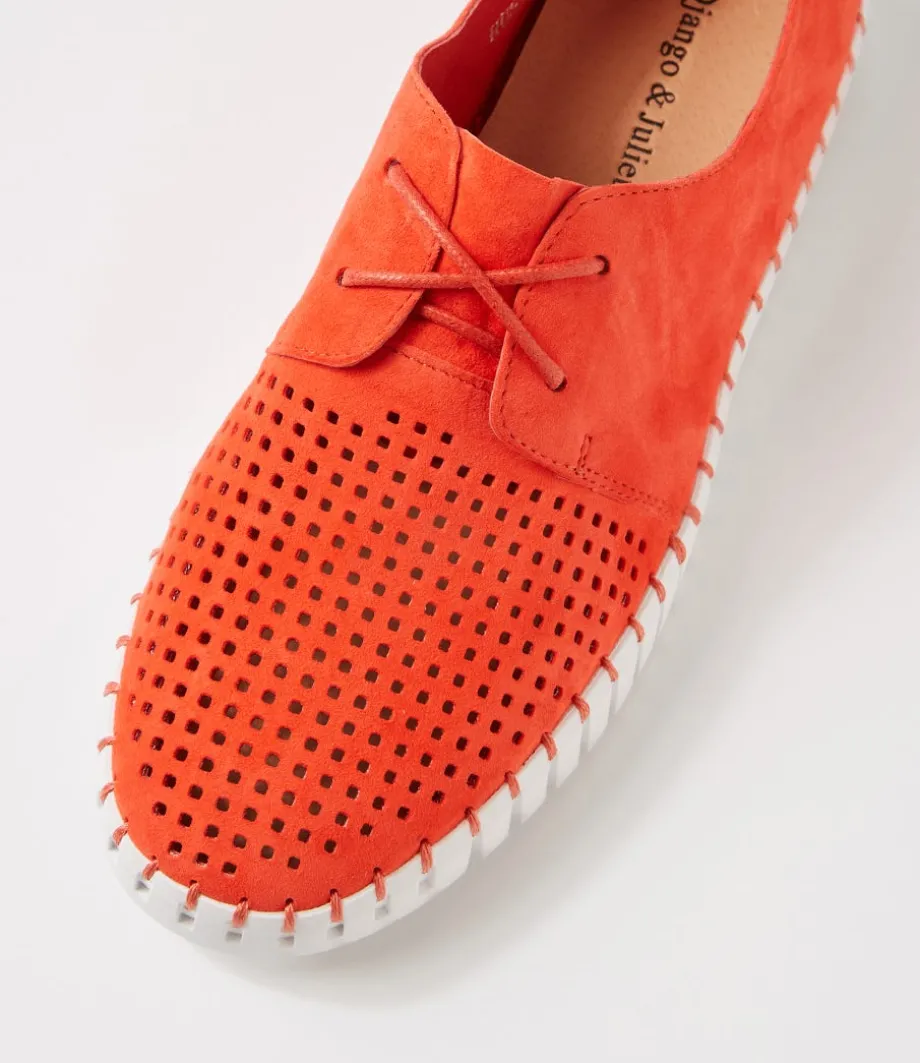 huston_watermelon_white_suede_sneakers_3.webp Huston Watermelon White Suede Sneakers<DJANGO & JULIETTE New