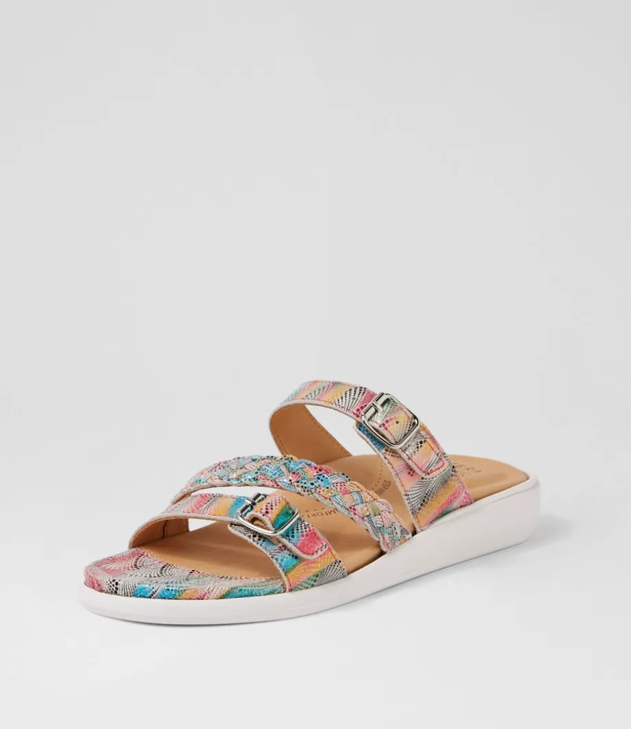 Ianna W Multi Dot Leather Sandals<ZIERA Discount