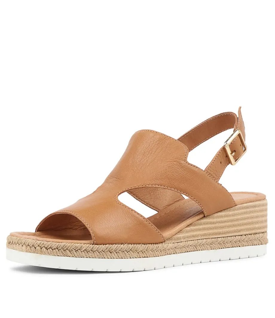 Ilorin Dark Tan Leather Sandals<DJANGO & JULIETTE Shop