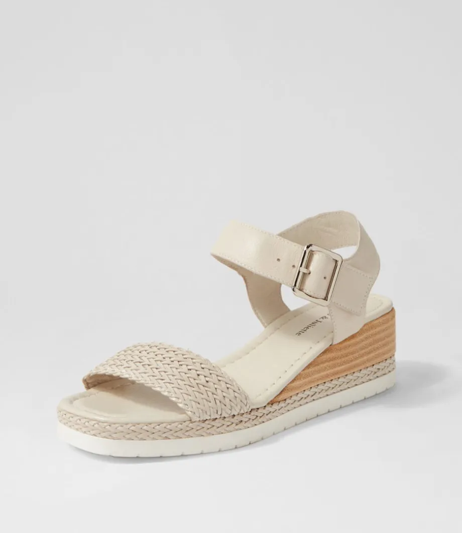 Imari Nougat Weave Leather Espadrilles<DJANGO & JULIETTE Outlet