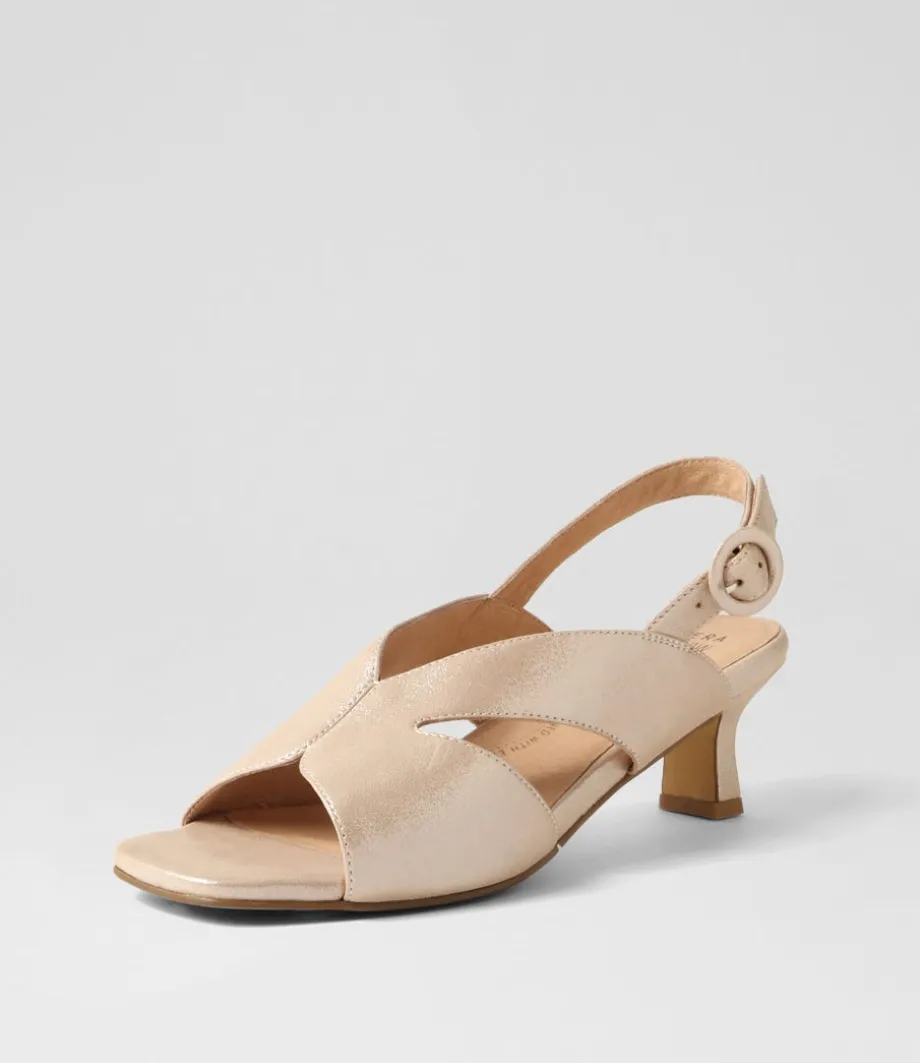 Ivide Xw Nude Shimmer Leather Sandals<ZIERA Sale