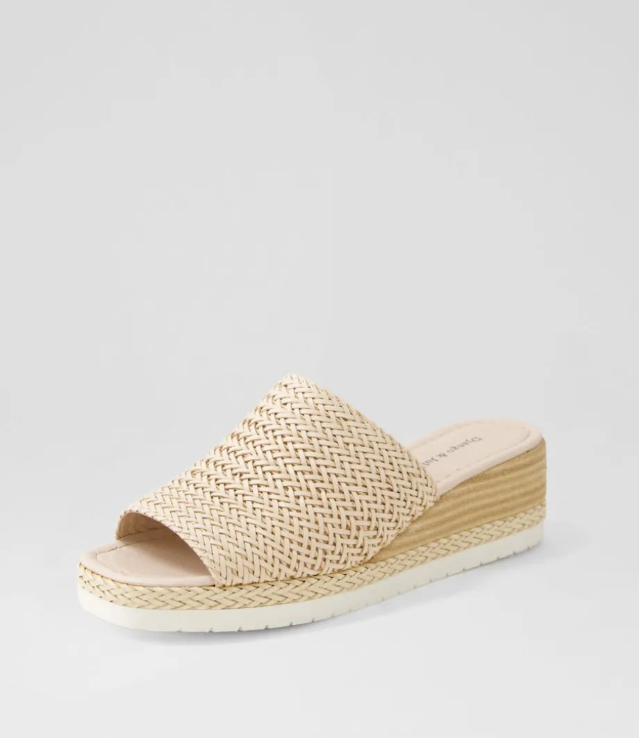 Izze Nude Weave Sandals<DJANGO & JULIETTE Flash Sale