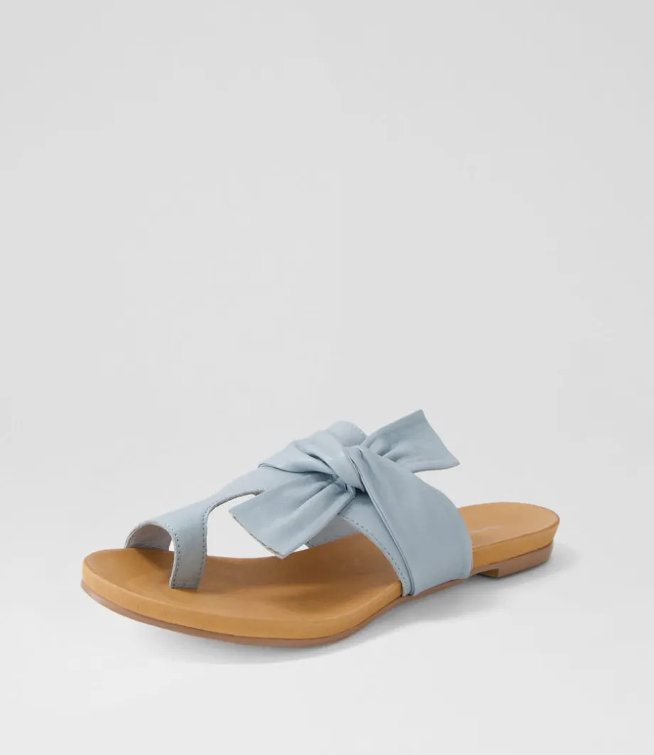 Jacona Denim Leather Slides<DJANGO & JULIETTE Hot