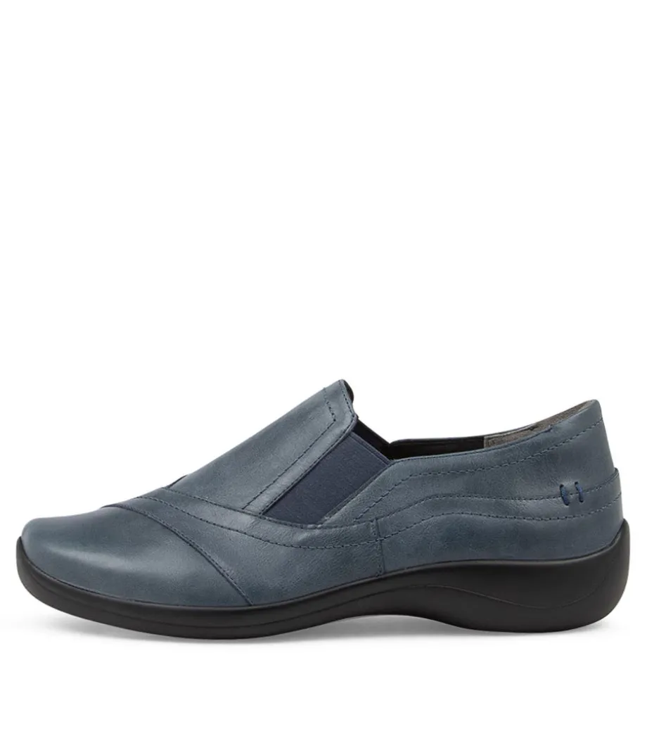 Java Xf Navy Leather Slip Ons<ZIERA Hot