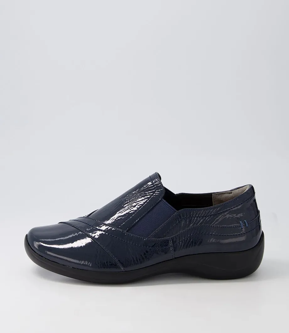 Java Xf Navy Patent Leather Flat Shoes<ZIERA Best Sale
