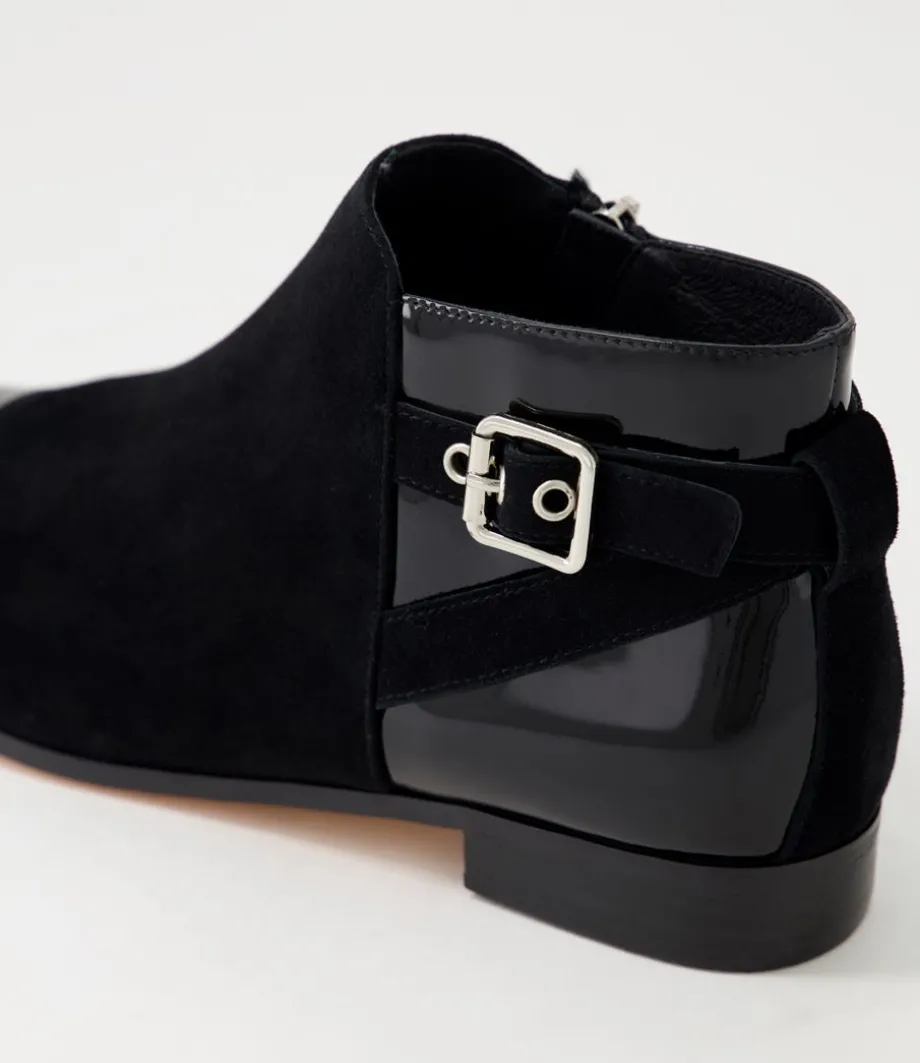 jesie_black_patent_suede_ankle_boots_4.webp Jesie Black Patent Suede Ankle Boots<DJANGO & JULIETTE Cheap