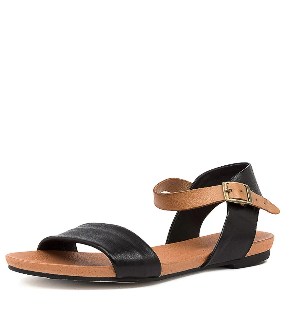 Jinnit Black-Tan Leather<DJANGO & JULIETTE Best Sale