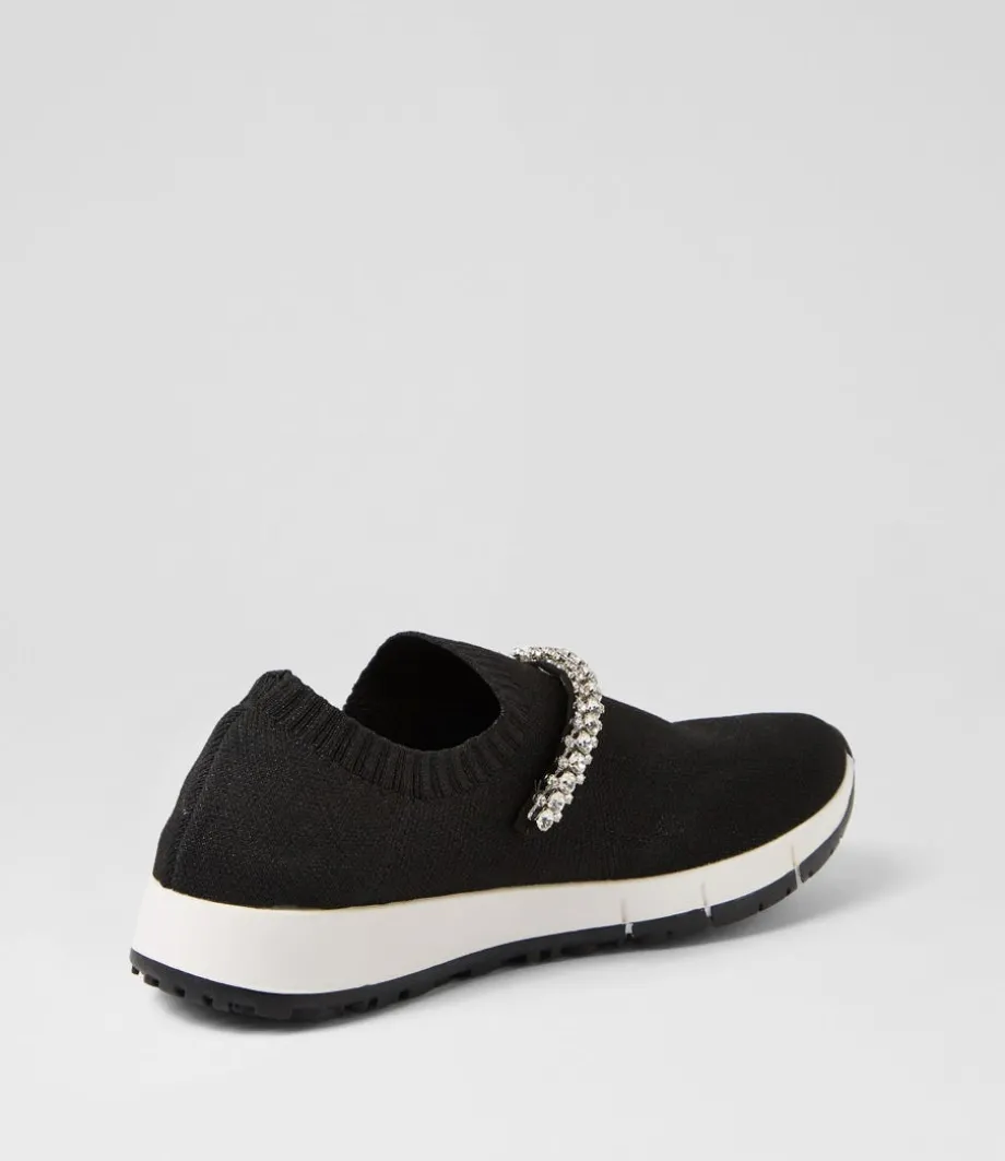 jolo_black_silver_trim_fabric_sneakers_2.webp Jolo Black Silver Trim Fabric Sneakers<DJANGO & JULIETTE Flash Sale