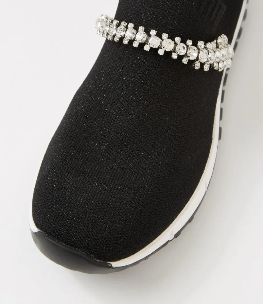 jolo_black_silver_trim_fabric_sneakers_3.webp Jolo Black Silver Trim Fabric Sneakers<DJANGO & JULIETTE Flash Sale