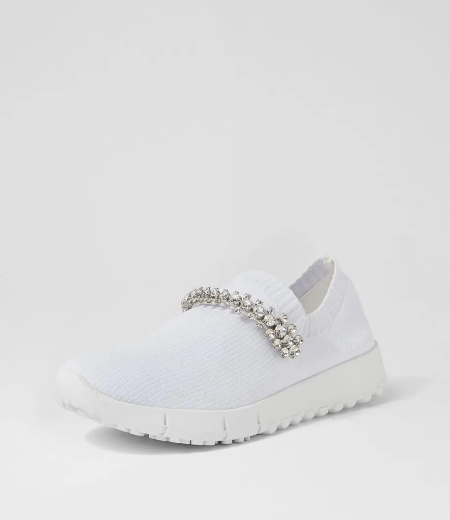 jolo_white_silver_trim_fabric_sneakers_1.webp Jolo White Silver Trim Fabric Sneakers<DJANGO & JULIETTE Cheap